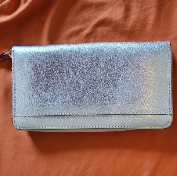 Kate Spade champagne metallic bag and wallet - Picture 7 of 9